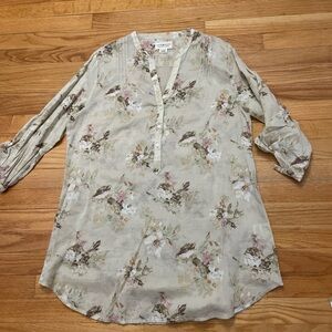Ralph Lauren denim supply shabby chic tunic blouse